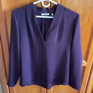 Babaton, M purple blouse